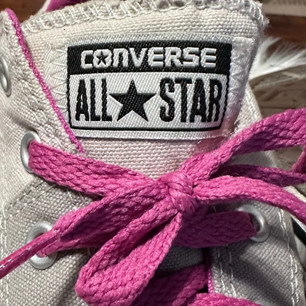 Converse Chuck Taylor All Star (CTAS) Madison Low Top Girls size 5 Pink & Gray